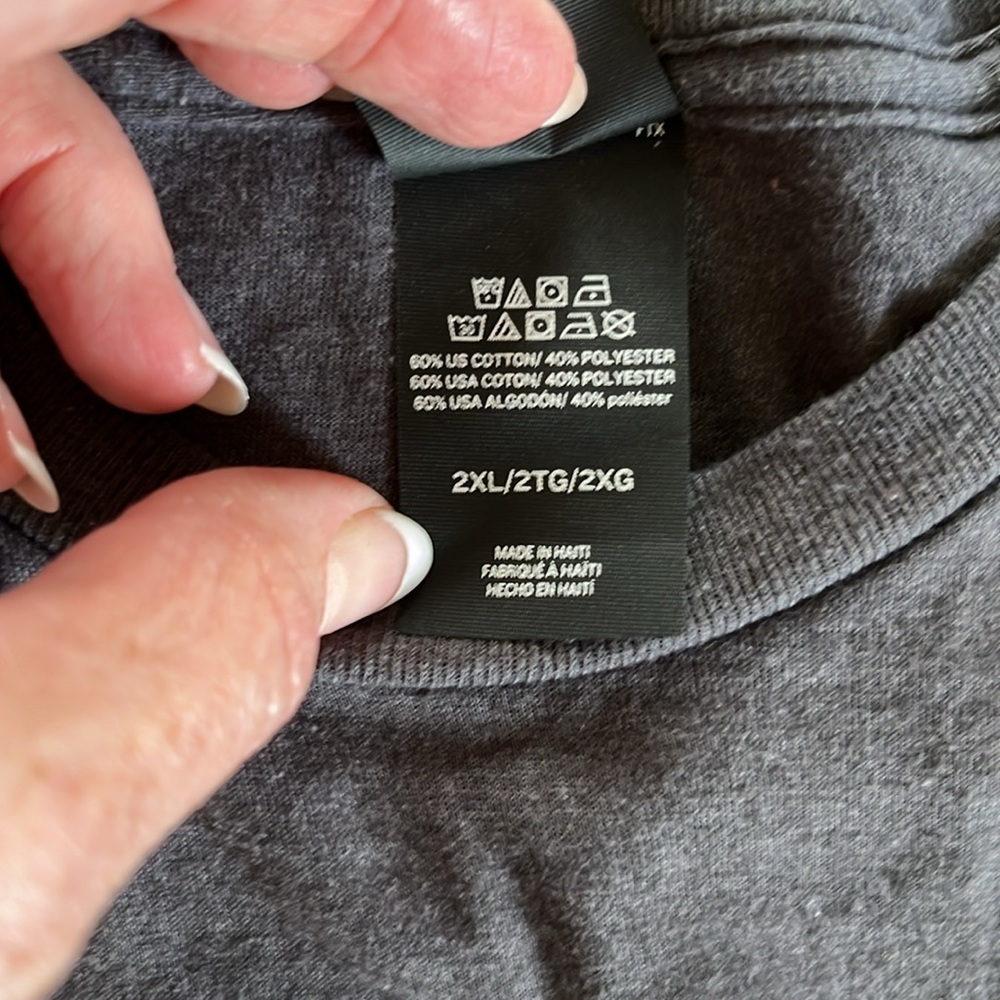 Hanes Perfect Tee in Dark Gray “Crazy Plant Lady” 2XL - Picture 3 of 6